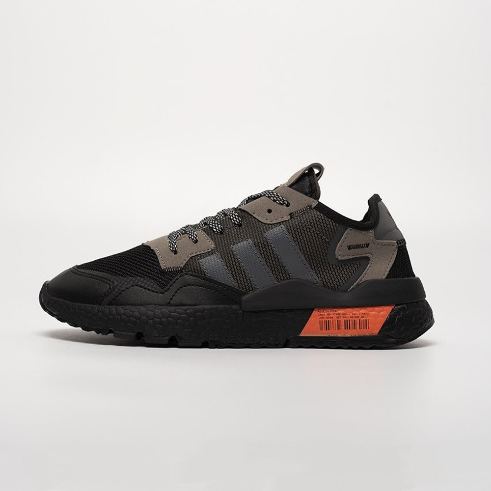 кроссовки Adidas Nite Jogger Black / Grey / Orange Code