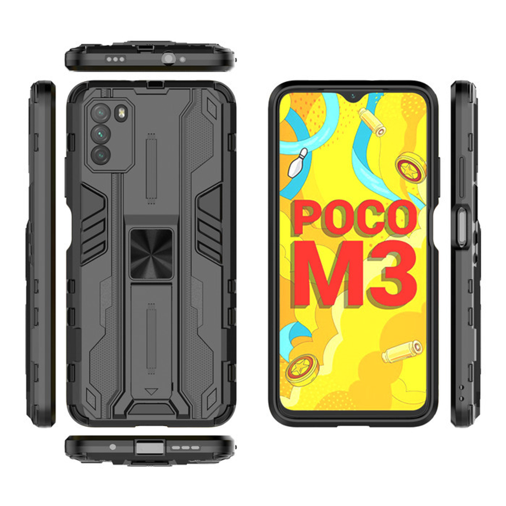 Противоударный чехол с подставкой Transformer для Xiaomi Poco M3