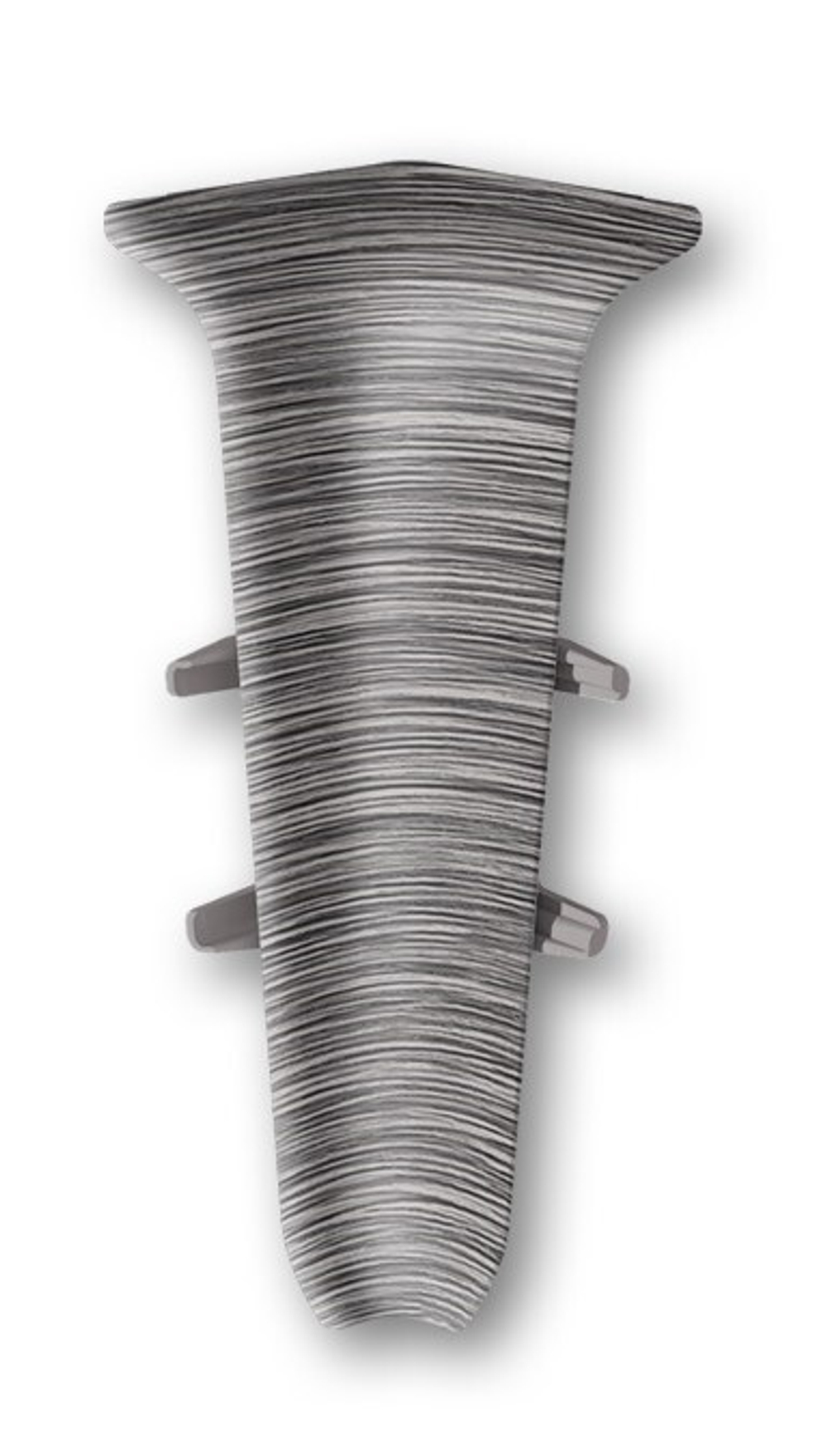 Угол внутренний для плинтуса 70мм "Деконика", 187 Алюминий темный