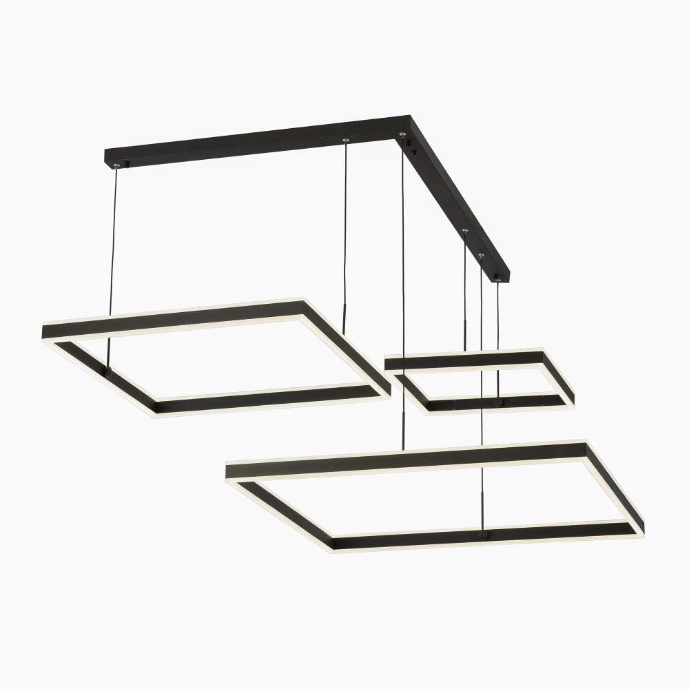 Citilux Дуэт CL719K311 LED Люстра подвесная с пультом Чёрная