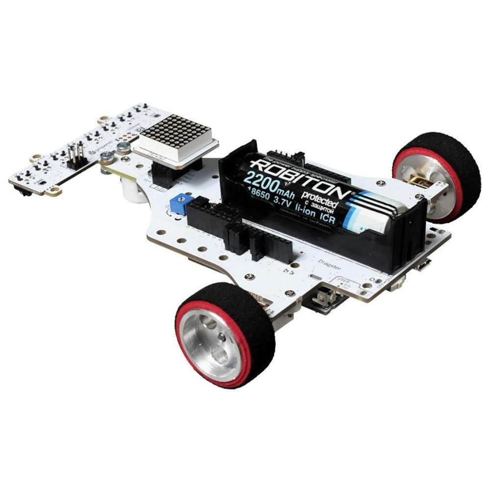 Программируемый колёсный робот на C++ Амперка «Драгстер» на основе Arduino (Iskra Neo) Рекомендуемый возраст: 12+