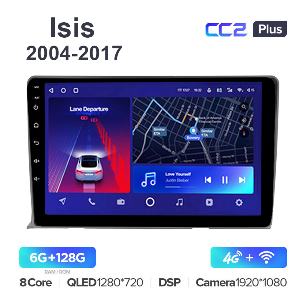 Teyes CC2 Plus 9"для Toyota Isis 2004-2017