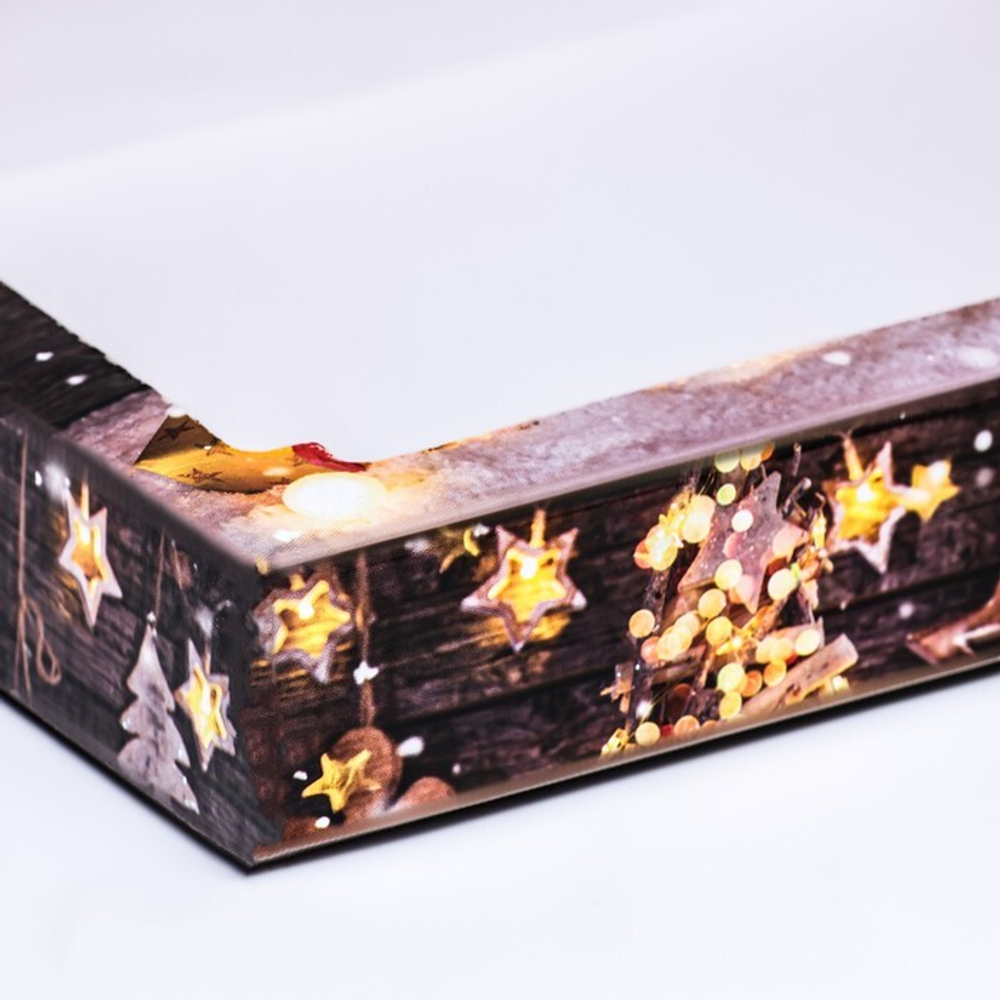 Коробка сборная крышка-дно с окном, "Исполнения желаний", 26 х 21 х 4 см