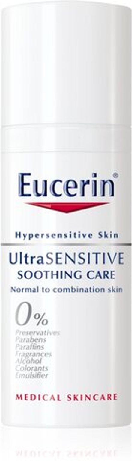 Eucerin UltraSENSITIVE - успокаивающий крем для чувствительной, нормальной и комбинированной кожи /   50  ml  / GTIN 4005800108044