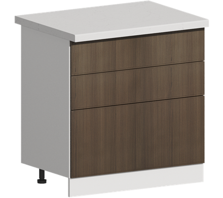 Кухня Модуль ШН3Я 800 Белый / Дуб французский