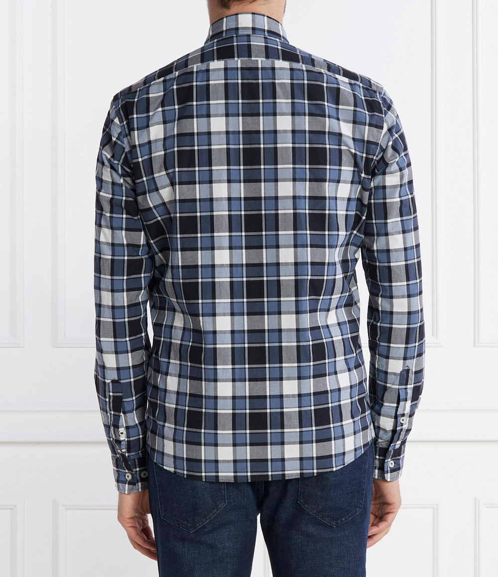 Рубашка S-LIAM BOSS BLACK - темно-синий(50508707)