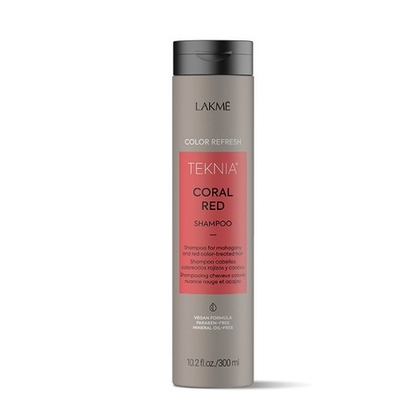 Шампунь для обновления цвета красных оттенков волос Lakme Teknia Color Refresh Coral Red Shampoo 300мл