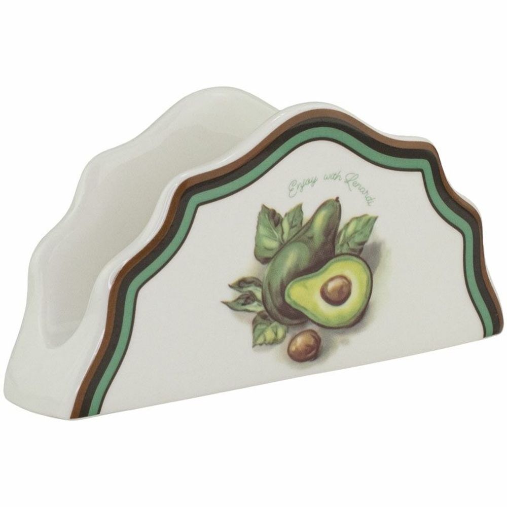 Lenardi 109-076 Салфетница АВОКАДО в под.уп.(х48)Фарфор