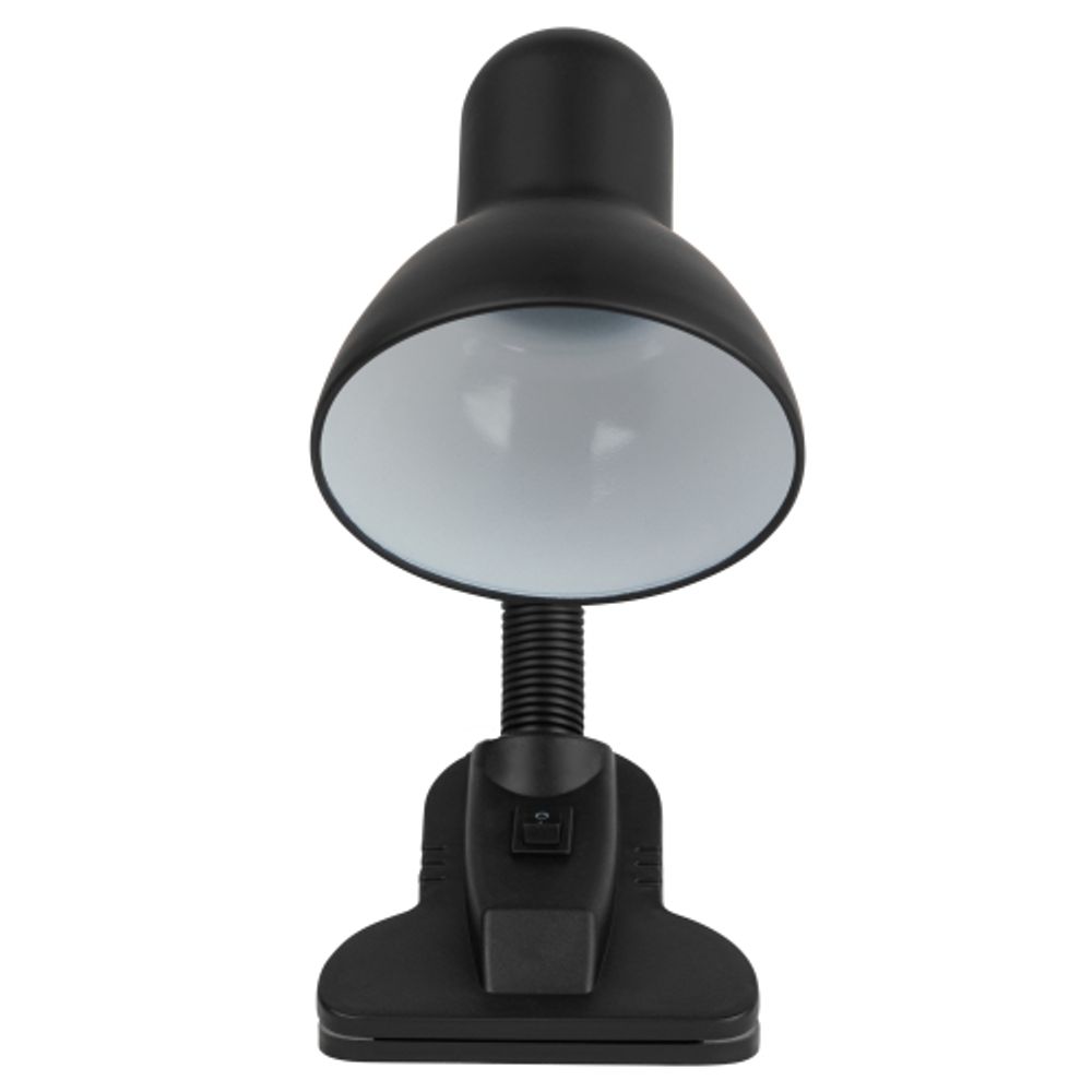 Настольный светильник ЭРА N-102-E27-40W-BK на прищепке черный матовый
