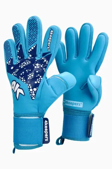 Вратарские перчатки 4keepers Elite NOX NC Junior - синий