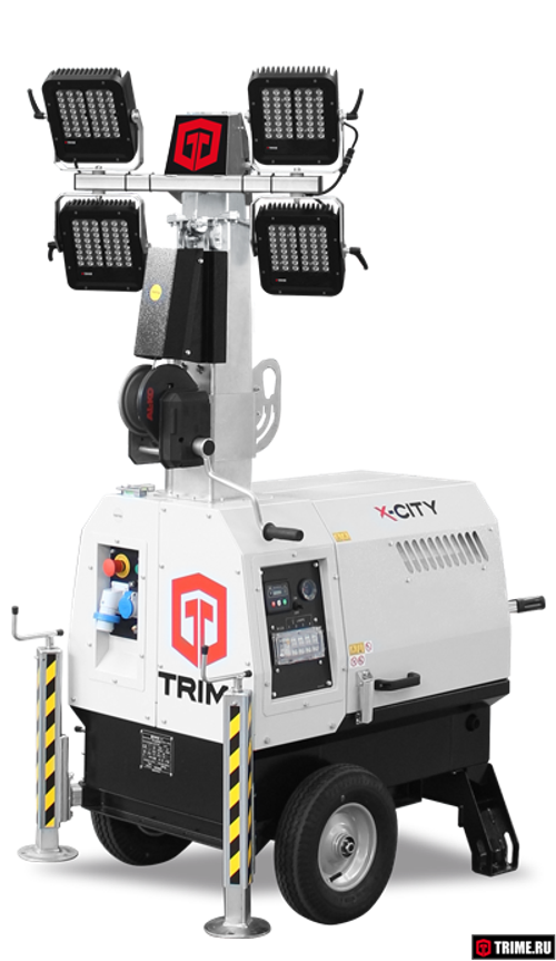 Осветительная мачта TRIME X-CITY 4X160W LED дизельная - [5.5 м / Yanmar]