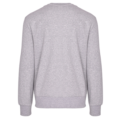 Мужская теннисная кофта Björn Borg Logo Crew - light grey melange