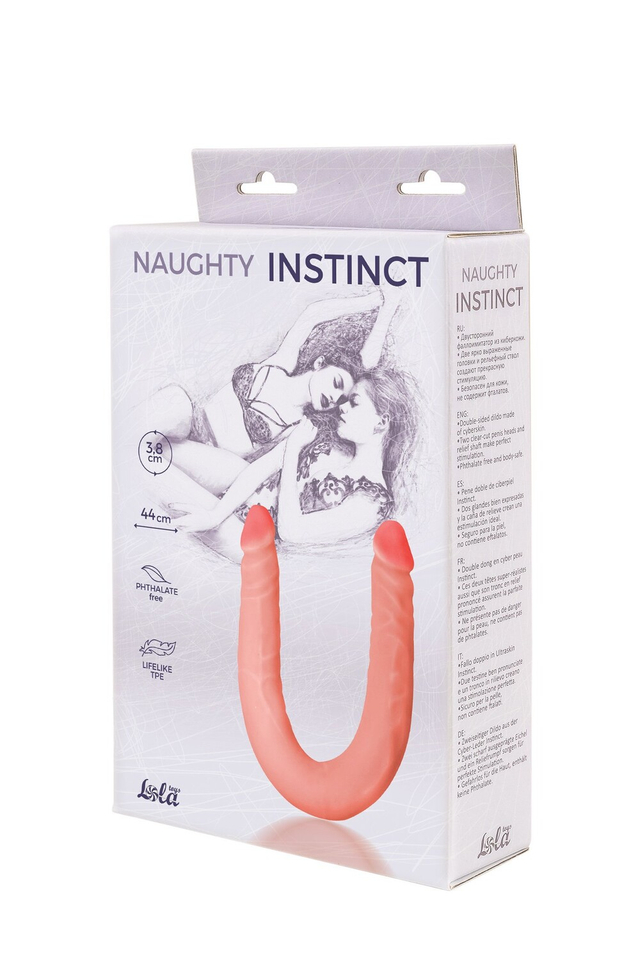 Двусторонний фаллоимитатор Naughty Instinct