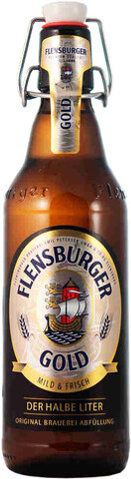 Пиво Фленсбургер Голд / Flensburger Gold 0.5 - стекло