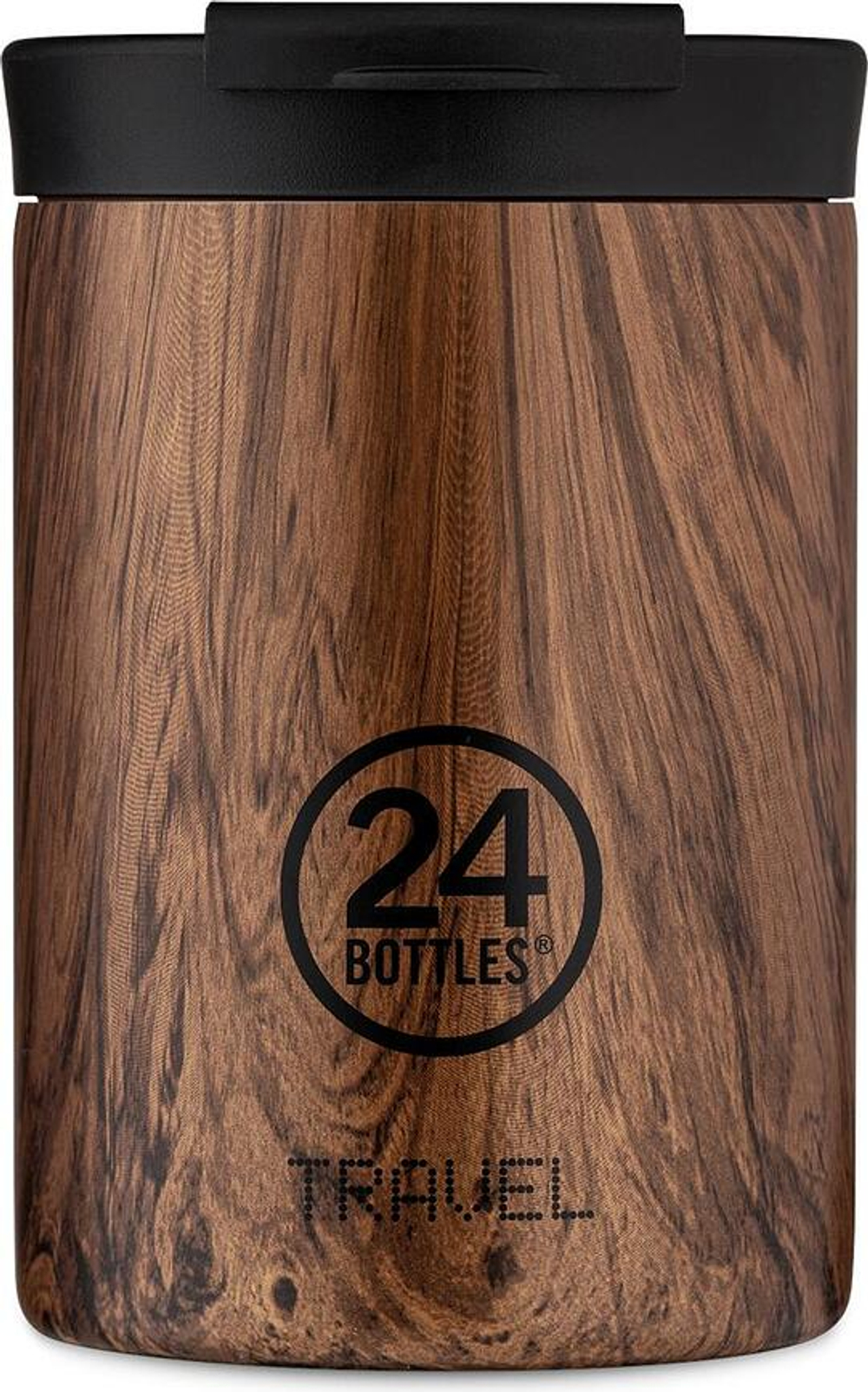 Термокружка 24Bottles, Travel Tumbler Wood, 350 мл, нержавеющая сталь
