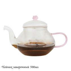 Lenardi 139-042 Чайник заварочный 500мл. в под.уп.(х24)Стекло