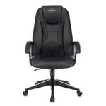 Кресло игровое ZOMBIE 8/8N/BLACK, PL, экокожа черный, топ-ган (до 180кг)