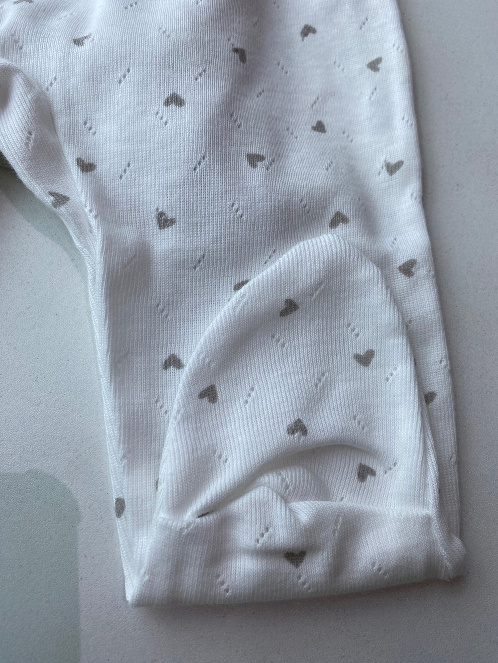 Ползунки Сердечко (Малышеево) ажурная рибана Арт: 0203Р (Размер: 62)