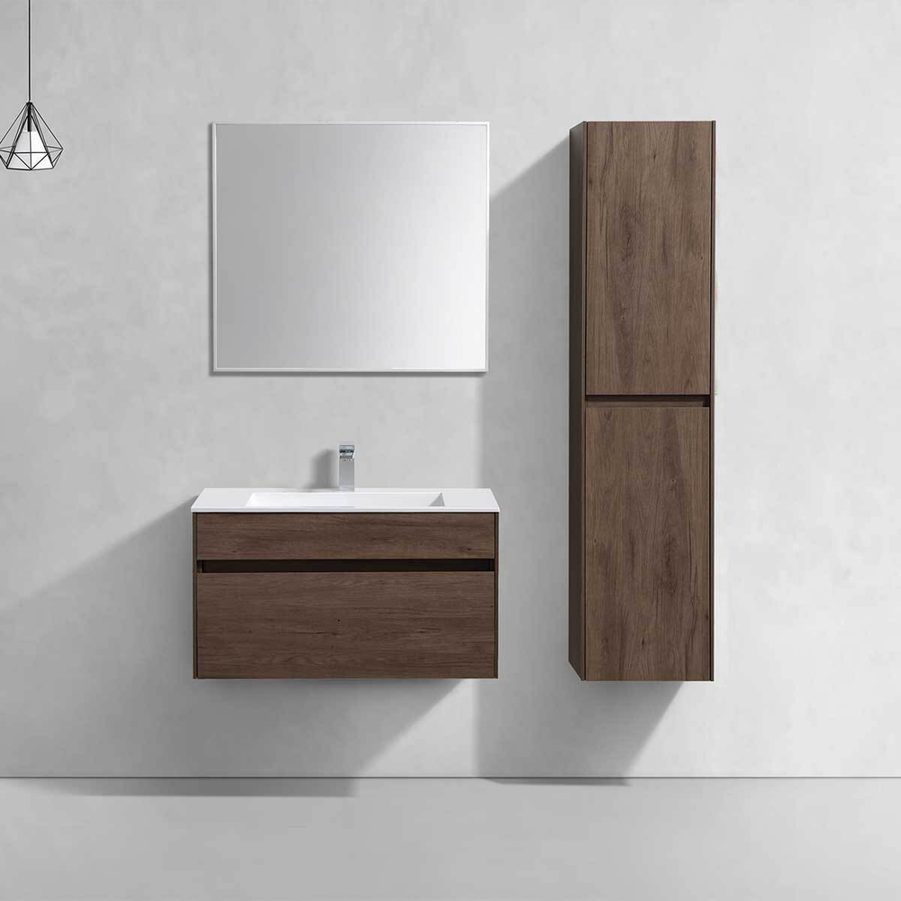 База под раковину Chiara 800 подвесная, 1 выкатной ящик soft-close, R.Oak, , шт