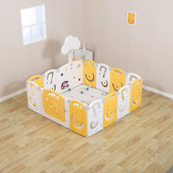 Манеж UNIX Kids SUPREME Music 160x160 Yellow