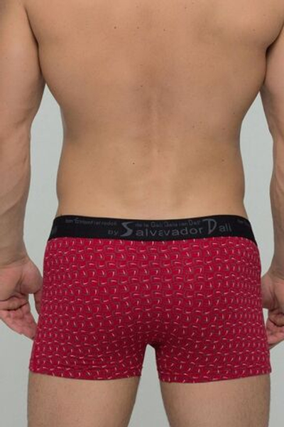 Мужские трусы-боксеры с мелким узором из бумерангов (Размер: XXXL) (Цвет: серый)