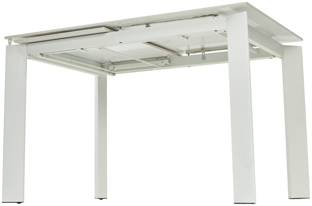 Стол М-City DISAUR Корнер (Corner) 120 Голден Жаде (Gloss Golden Jade Solid Ceramic), Белый