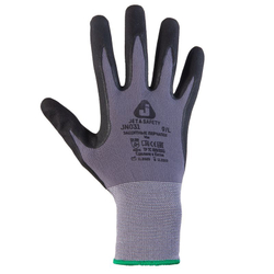 Перчатки из полиэфира с микронитриловым покрытием Jeta Safety размер L