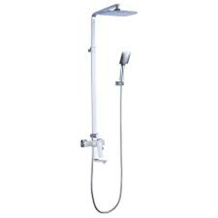 LM5962CW Аллегро Смеситель для ванны с верхней душевой лейкой Троп дождь, с пов. изливом (к/к 4)