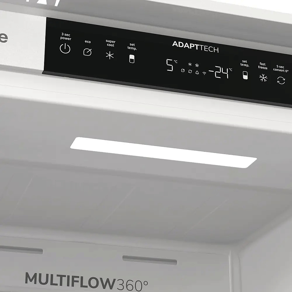 Встраиваемый двухкамерный холодильник Gorenje NRKI517162WF