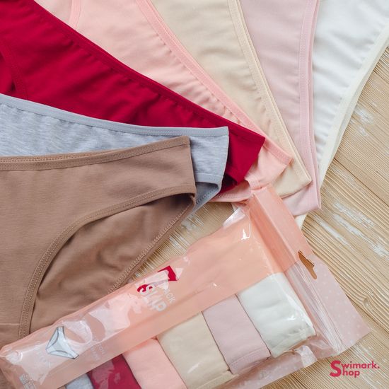 Набор женских трусиков BIKINI Classic, NO NAME 70000-MIX, 7 шт/уп (неделька)