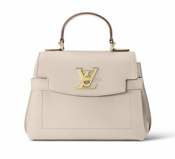 Сумка Louis Vuitton Lockme Ever Mini серо-бежевый