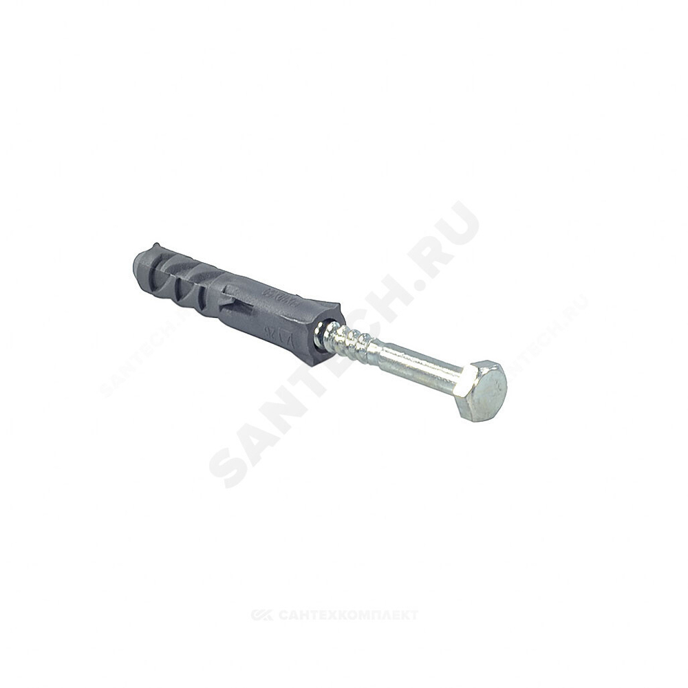 Шуруп с шестигранной головкой D6х60/10х50 с дюбелем