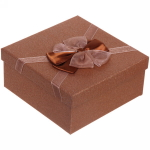 Коробка подарочная «Изящный бант» 17,5*17,5*8 см