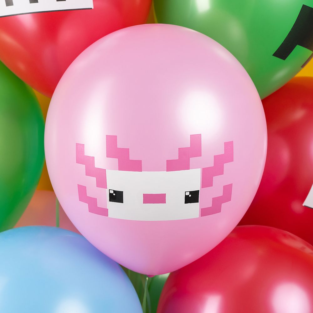 Шар (12''/30 см) Пиксели, TNT, Ассорти, пастель, 2 ст, 25 шт.