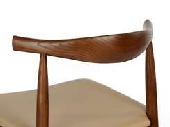 Стул Elbow, орех, бежевая обивка