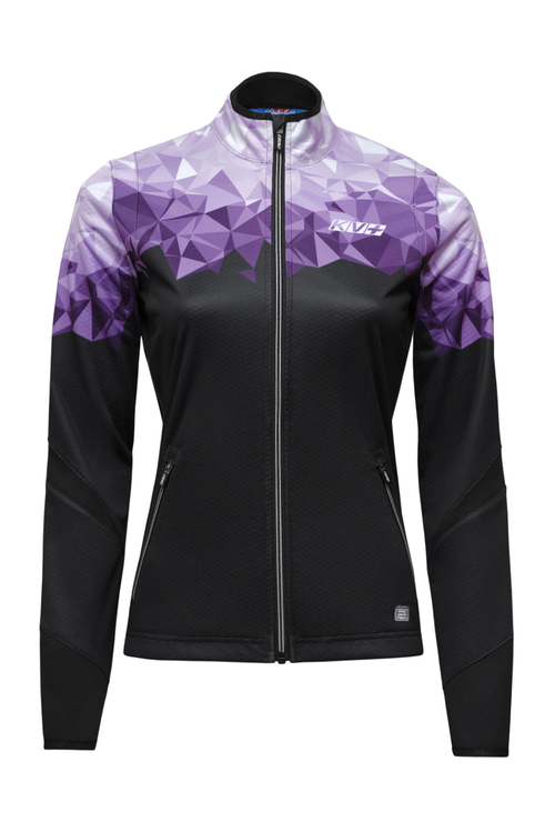 Куртка разминочная KV+ TORNADO black\lilac, женская, 24V107.14
