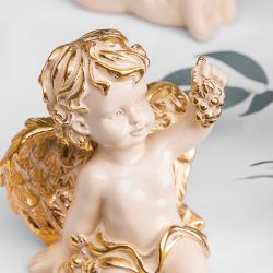 Статуэтка Ангел с виноградом Айвори
