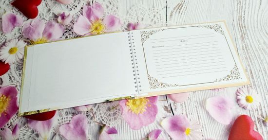 Свадебная книга пожеланий Пара Лебедей