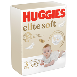 Подгузники Huggies Elite Soft 5-9кг, 3 размер, 40шт
