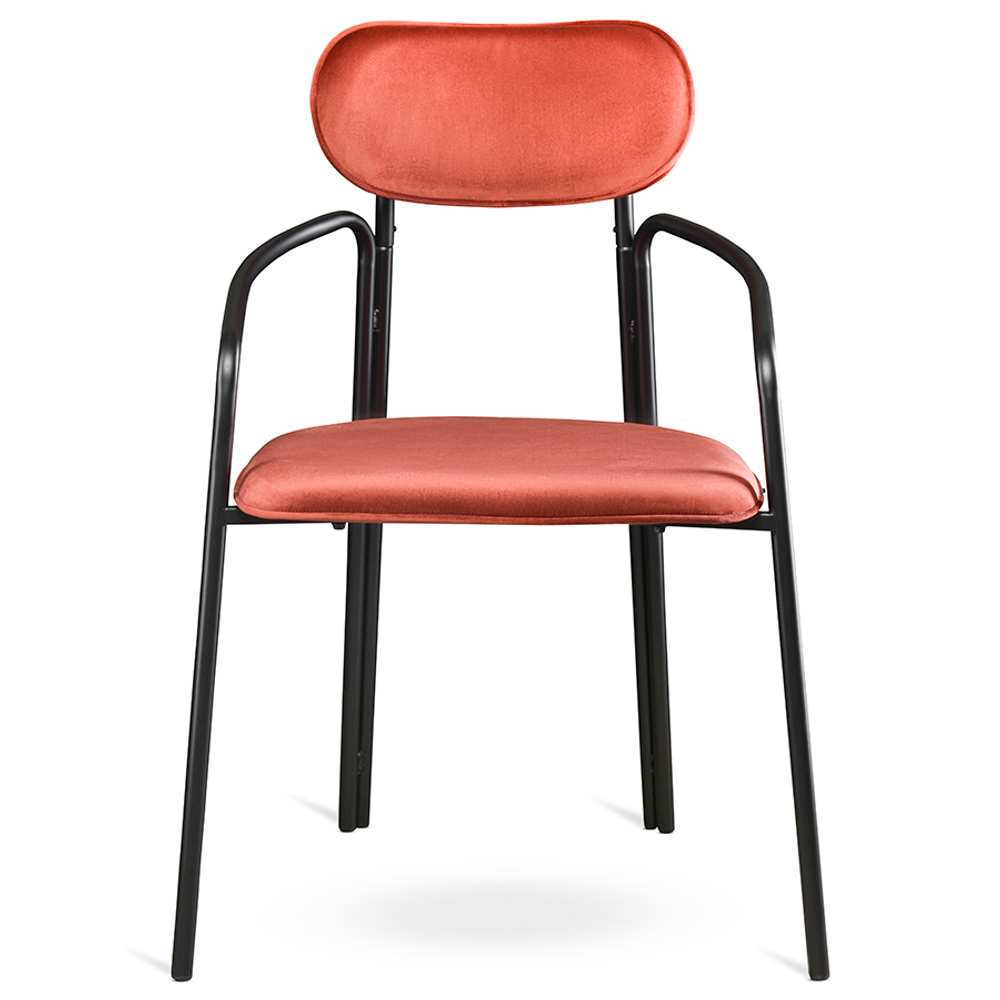 Стул Latitude Ror Round черный/темно-красный