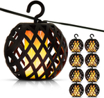 Гирлянда садовая МегаСад Огненные шары на солнечной батарее 8 ламп HT8512