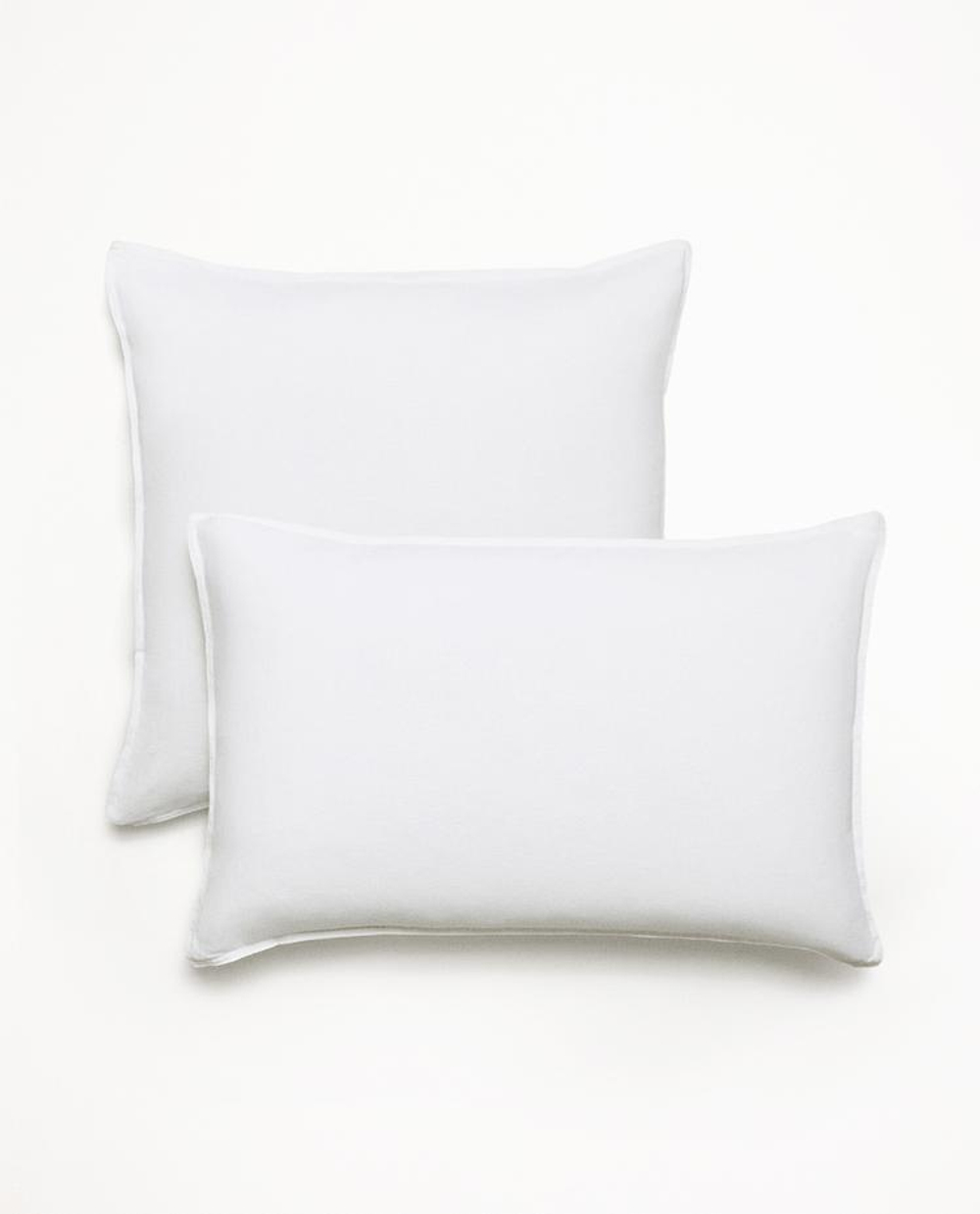 ZARA HOME ЛЬНЯНАЯ НАВОЛОЧКА, БЕЛЫЙ