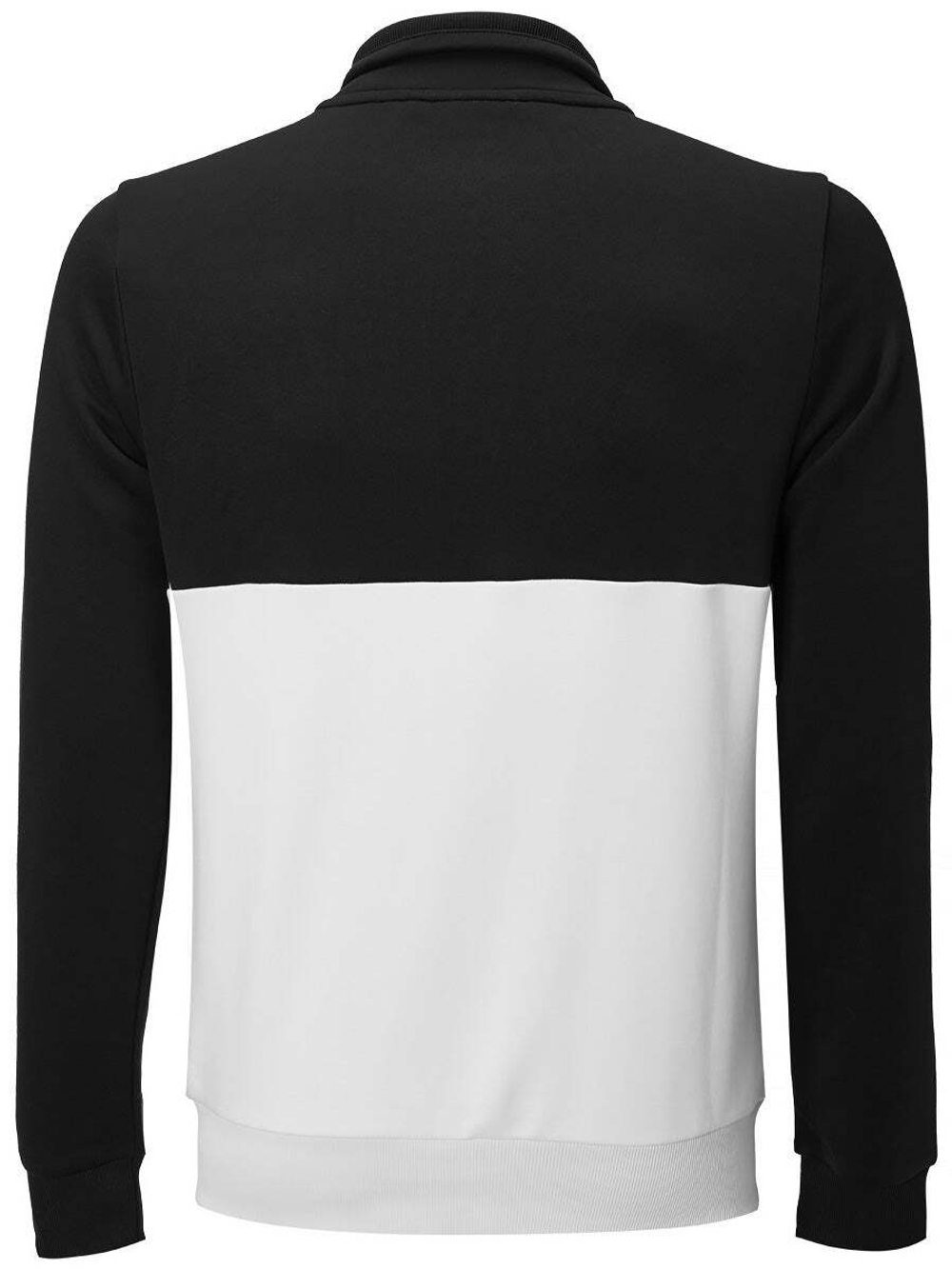 Мужская теннисная кофта Lotto Squadra II Sweat FZ PL - bright white/all black