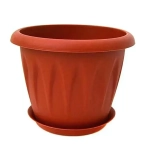 Кашпо АЛИЦИЯ D180мм 2л с поддоном Терракотовый 0,15,18х0,18м