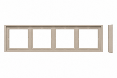 Рамка 4-местная LIREGUS MODERN K14-445-04.M/ONC кремовый матовый