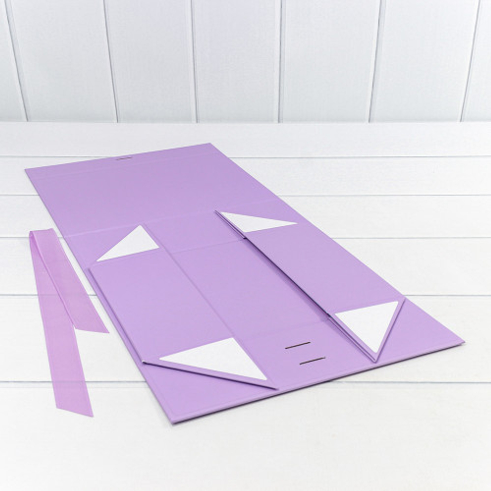 Коробка сборная 28.2х20х9.2 см на магнитах (Сиреневый)