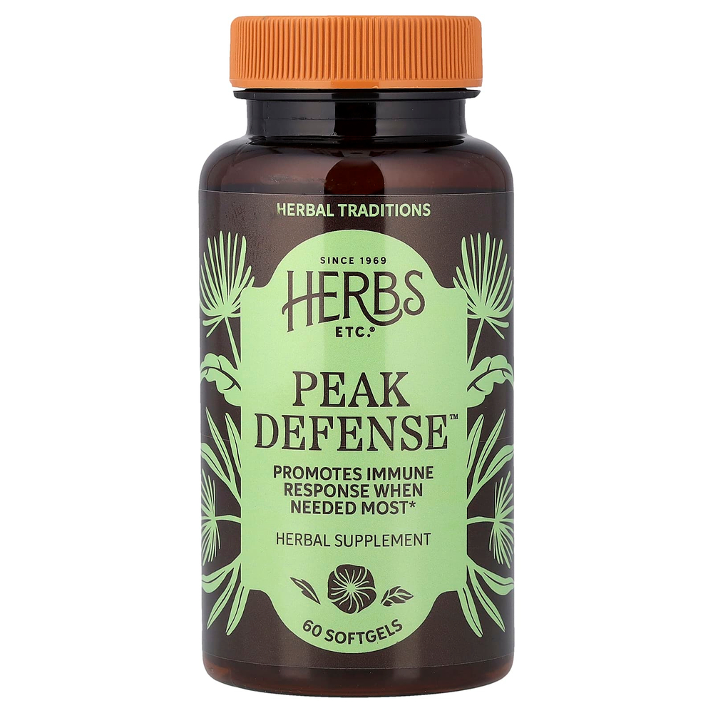 Herbs Etc., Peak Defense™, 60 капсул
