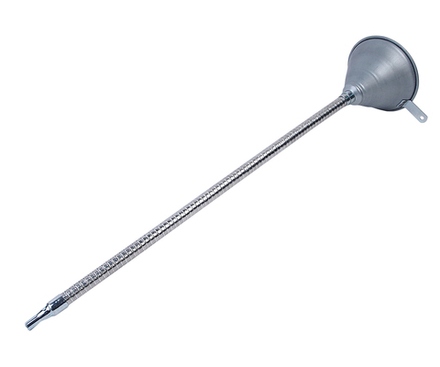 Воронка 140мм металлическая (гибкий слив) L=630мм JTC