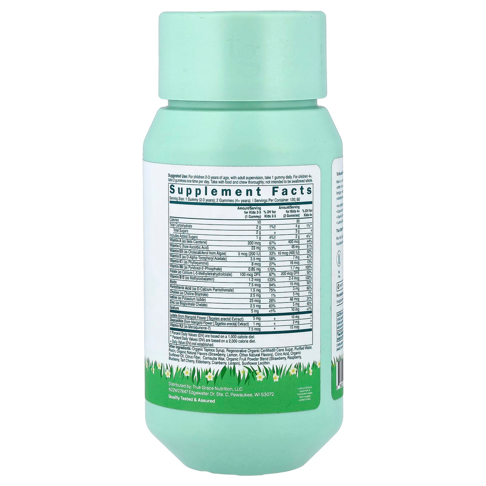 True Grace, True Littles® Daily Kids Multivitamin, 120 Pectin-Based Gummies
