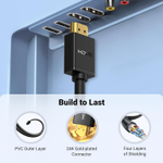 Удлинитель HDMI - HDMI 01m, UGREEN 10141